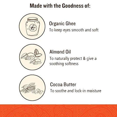 SoulTree Ayurvedic Kajal | Rich Loam Kajal 007 | Brown Shade | Enriched with 100% Organic Ghee, Almond Oil & Camphor | Soothe, Cool & Nourish Eyes | 3gm